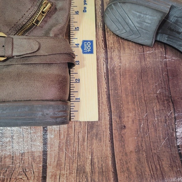 Baretraps Womens Boots Brown 7 M Crosby Bootie 1" Block Heel Round Toe Side Zip - Picture 2 of 10